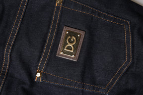 Dolce & Gabbana Blaue Baumwolle PRETTY LowWaist Skinny Denim Jeans