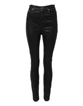 Dolce & Gabbana Schwarze GRACE High Waist Skinny Denim Jeans