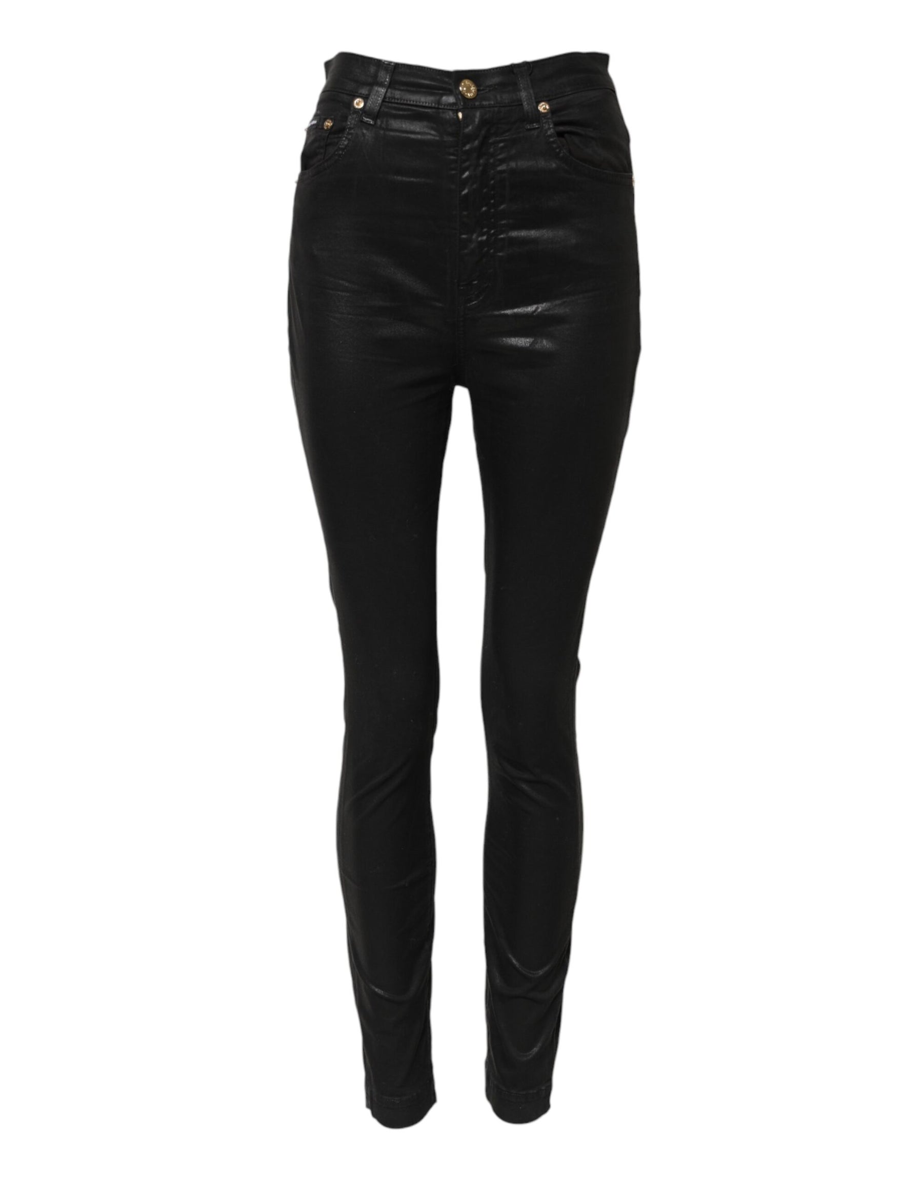 Dolce & Gabbana Schwarze GRACE High Waist Skinny Denim Jeans