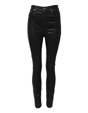 Dolce & Gabbana Schwarze GRACE High Waist Skinny Denim Jeans