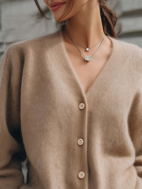 Herbstlicher Wohlfühl-Luxus: Soft Plain Oversized Cardigan