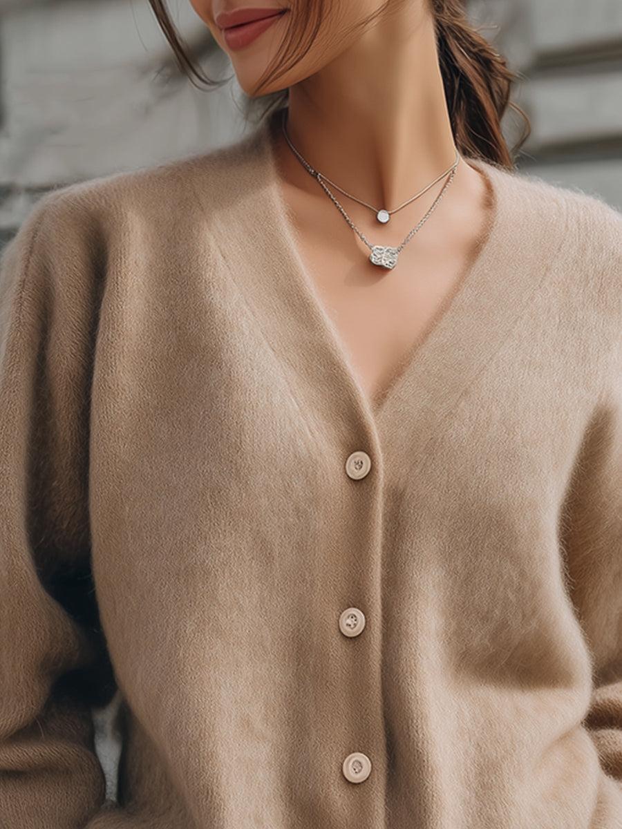 Herbstlicher Wohlfühl-Luxus: Soft Plain Oversized Cardigan