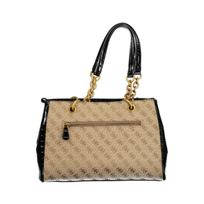 Guess Jeans Schwarze Polyethylen-Handtasche