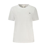 Calvin Klein Weißes T-Shirt aus Baumwolle für Frauen