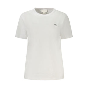 Calvin Klein Weißes T-Shirt aus Baumwolle für Frauen