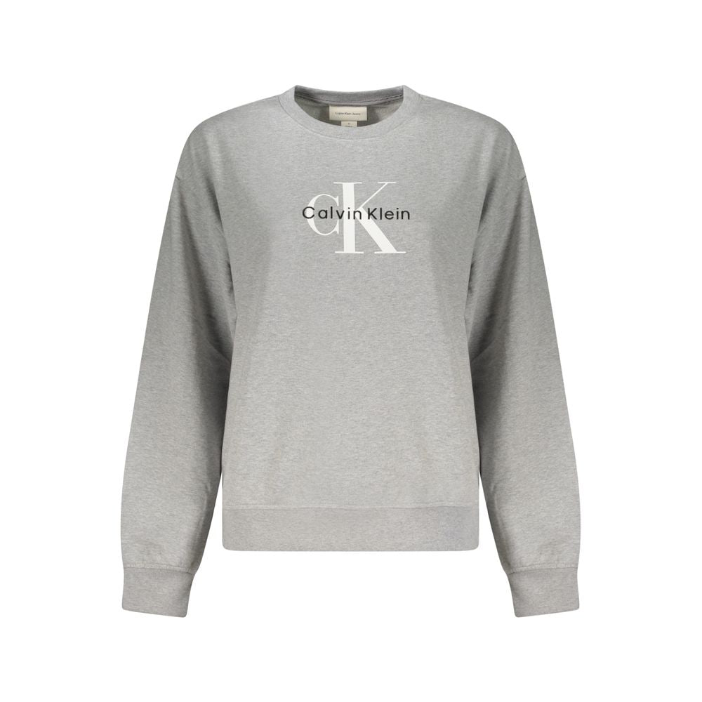 Calvin Klein Grauer Baumwollpullover für Frauen