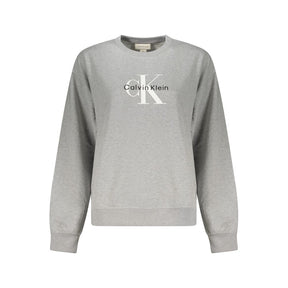 Calvin Klein Grauer Baumwollpullover für Frauen