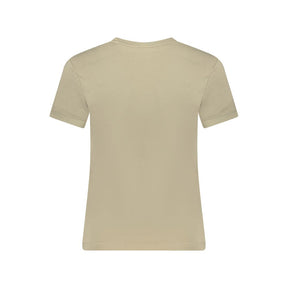 Guess Jeans Beige Baumwolle Frauen T-Shirt