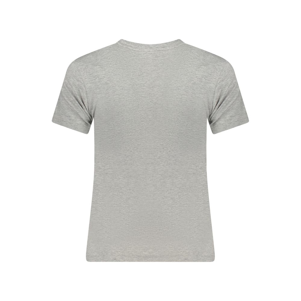 Guess Jeans Graues Baumwoll-T-Shirt für Frauen