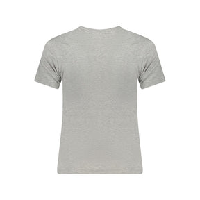 Guess Jeans Graues Baumwoll-T-Shirt für Frauen