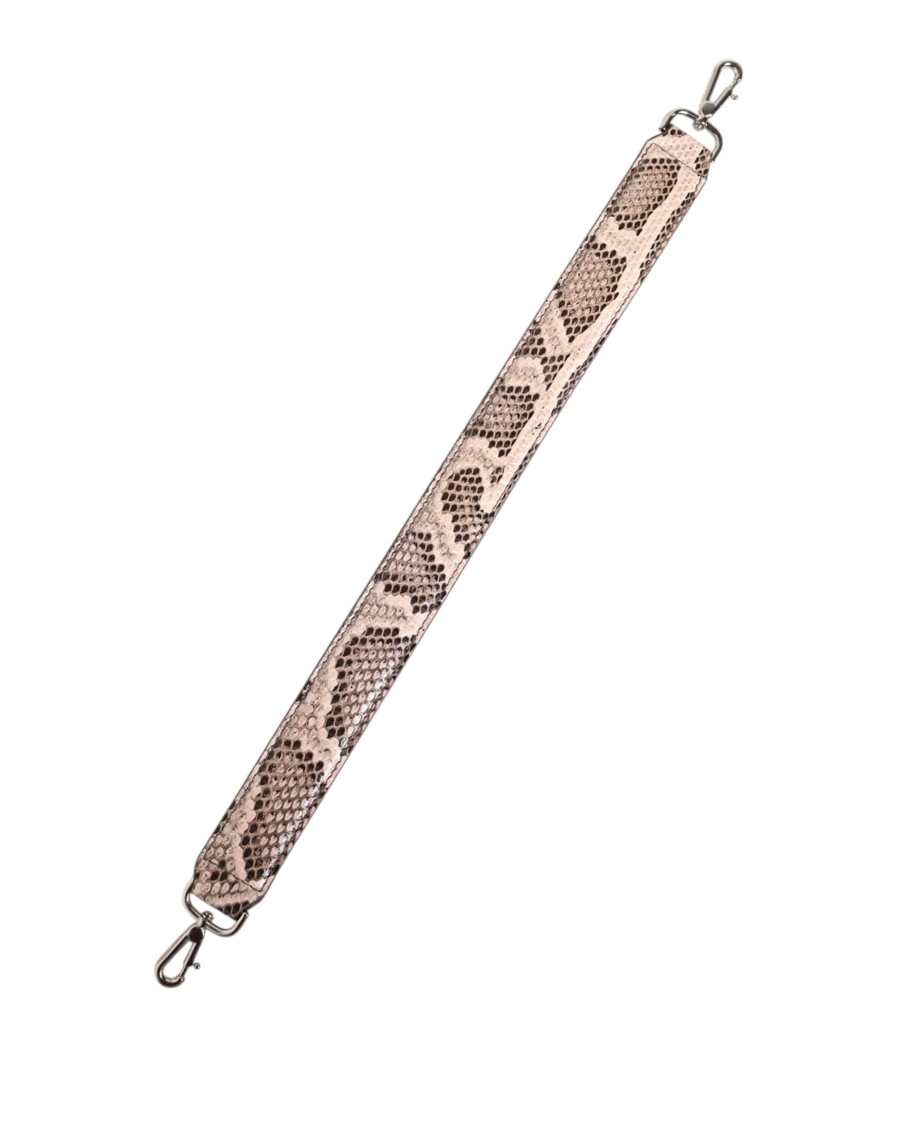 Dolce & Gabbana Beige Exotisches Leder Handtasche Accessoire Schulterriemen