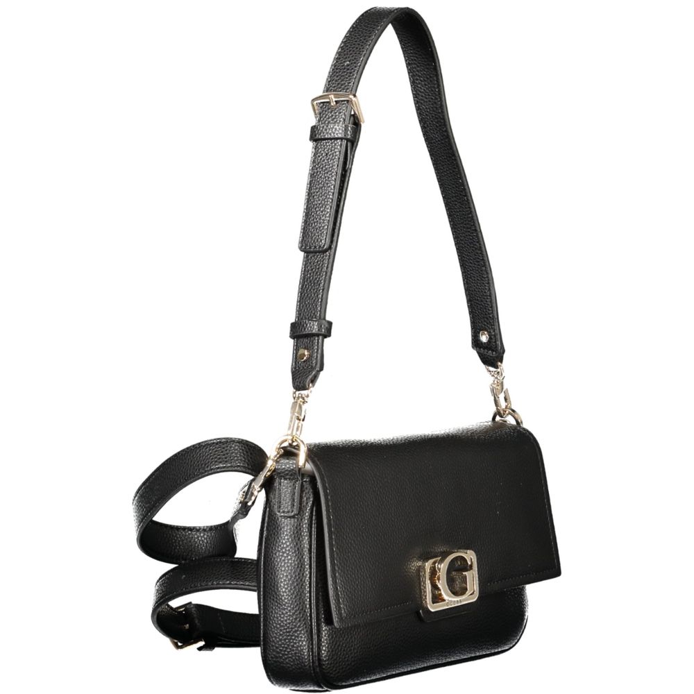 Guess Jeans Schwarz Polyethylen Frauen Handtasche