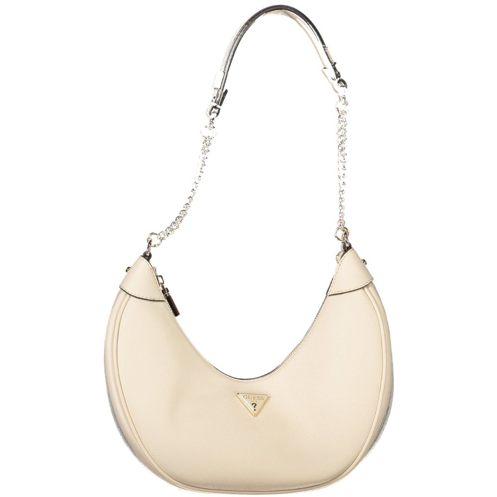 Guess Jeans Beige Polyethylen Frauen Handtasche