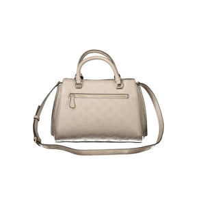 Guess Jeans Beige Polyethylen Frauen Handtasche