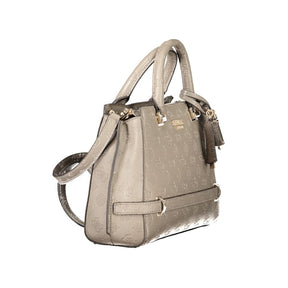 Guess Jeans Beige Polyethylen Frauen Handtasche