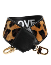 Dolce & Gabbana Schwarzer Leopardenprint Reversible Bag Schulterriemen