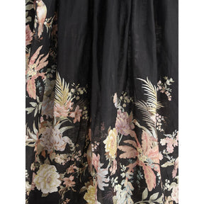 Zimmermann Schwarzes Leinenkleid für den Alltag