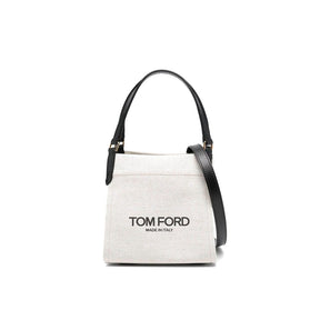 Tom Ford Beigefarbene Leinentasche