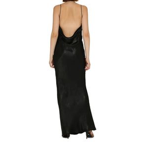 Saint Laurent Langes Kleid aus Satin