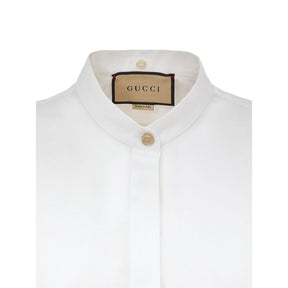 Gucci Weißes Baumwollhemd