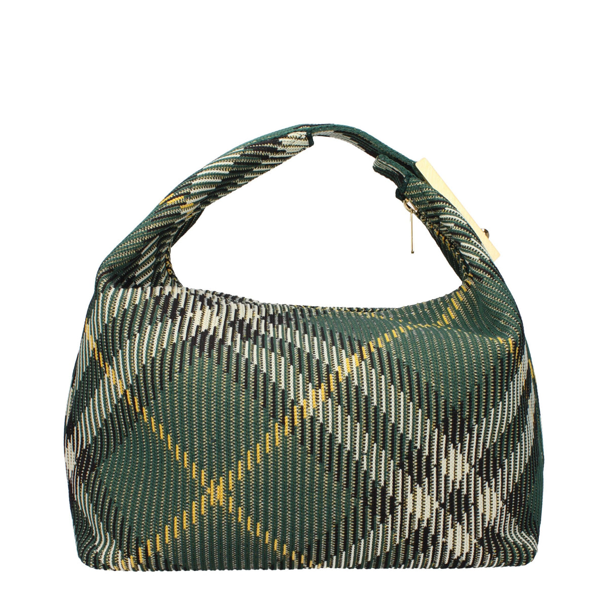 Burberry Grüne Stoffhandtasche