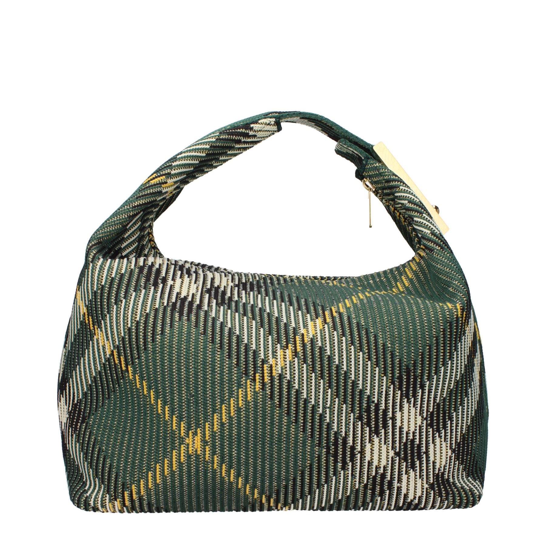 Burberry Grüne Stoffhandtasche