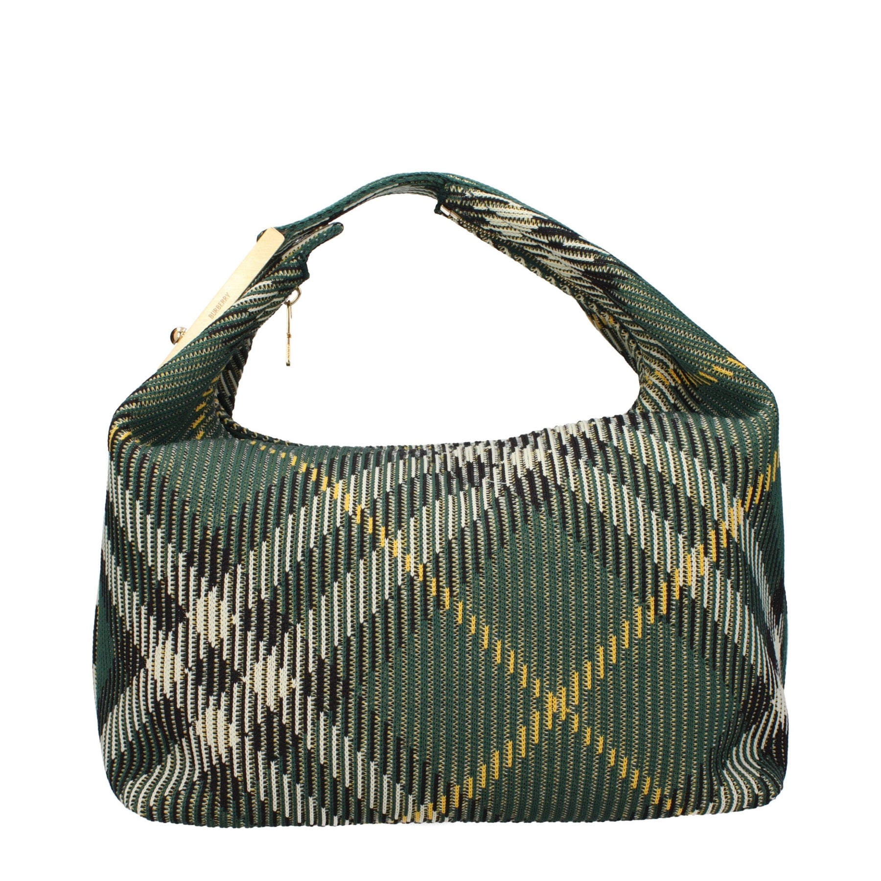 Burberry Grüne Stoffhandtasche