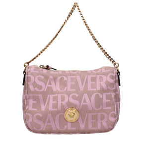 Versace Handtasche aus rosafarbenem Stoff