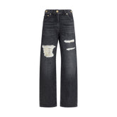 Versace Cut-Out-Detail Jeans