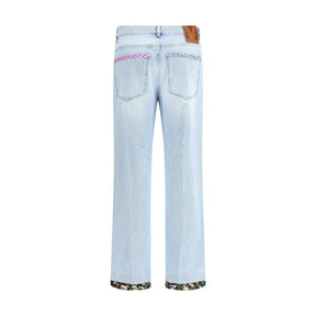 Valentino Jeans mit Blumenkante