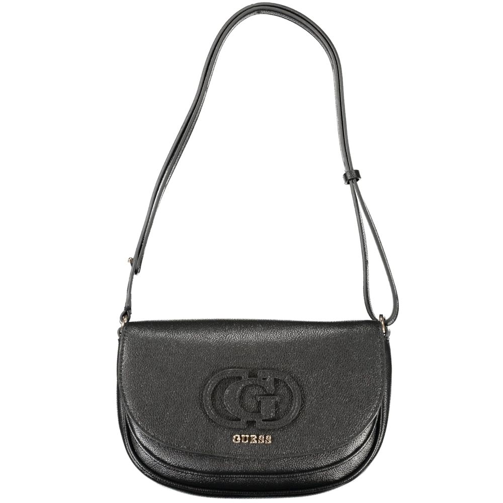 Guess Jeans Schwarz Polyethylen Frauen Handtasche