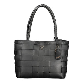 Guess Jeans Schwarz Polyethylen Frauen Handtasche