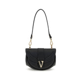 Versace Schwarze Kalbshaut Bos Taurus Schultertasche
