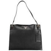 Guess Jeans Schwarze Polyethylen-Handtasche
