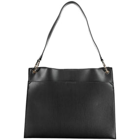 Guess Jeans Schwarze Polyethylen-Handtasche
