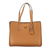 Guess Jeans Braune Polyethylen-Handtasche