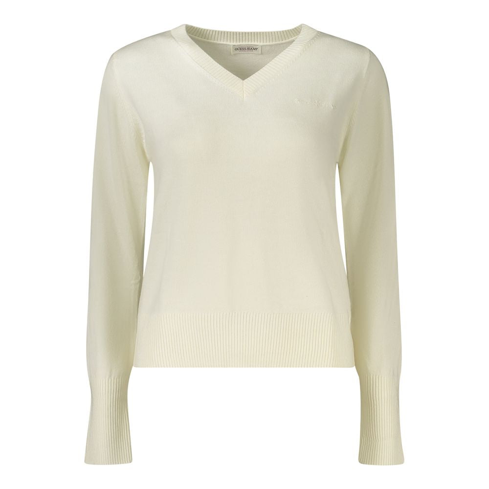 Guess Jeans Weißer Wollpullover