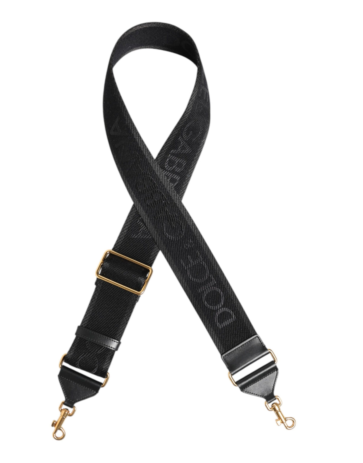 Dolce & Gabbana Schwarze Tasche aus fester Viskose mit Schulterriemen