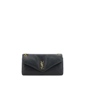 Saint Laurent Schwarze Lamm-Schultertasche Ovis Aries Aries