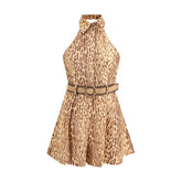 Zimmermann Leopard kurzes Kleid