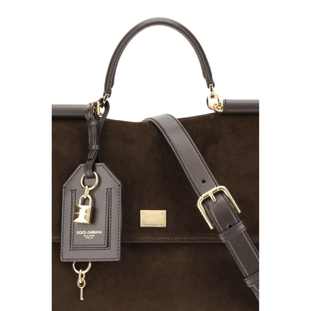 Dolce & Gabbana Handtasche aus Kalbshaut in Braun Bos Taurus