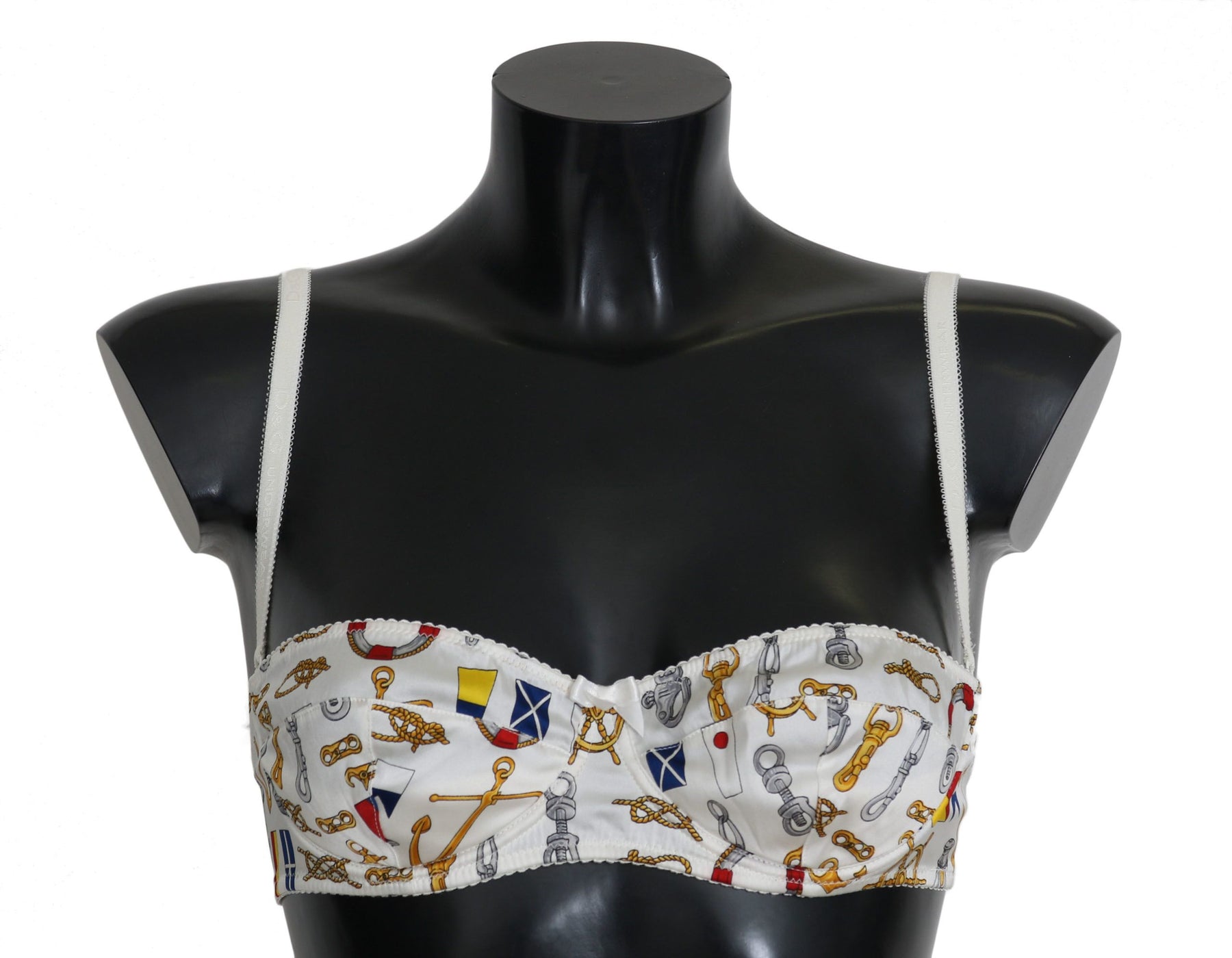 Dolce & Gabbana Weiße Balconcino Seemannsunterwäsche mit Druck