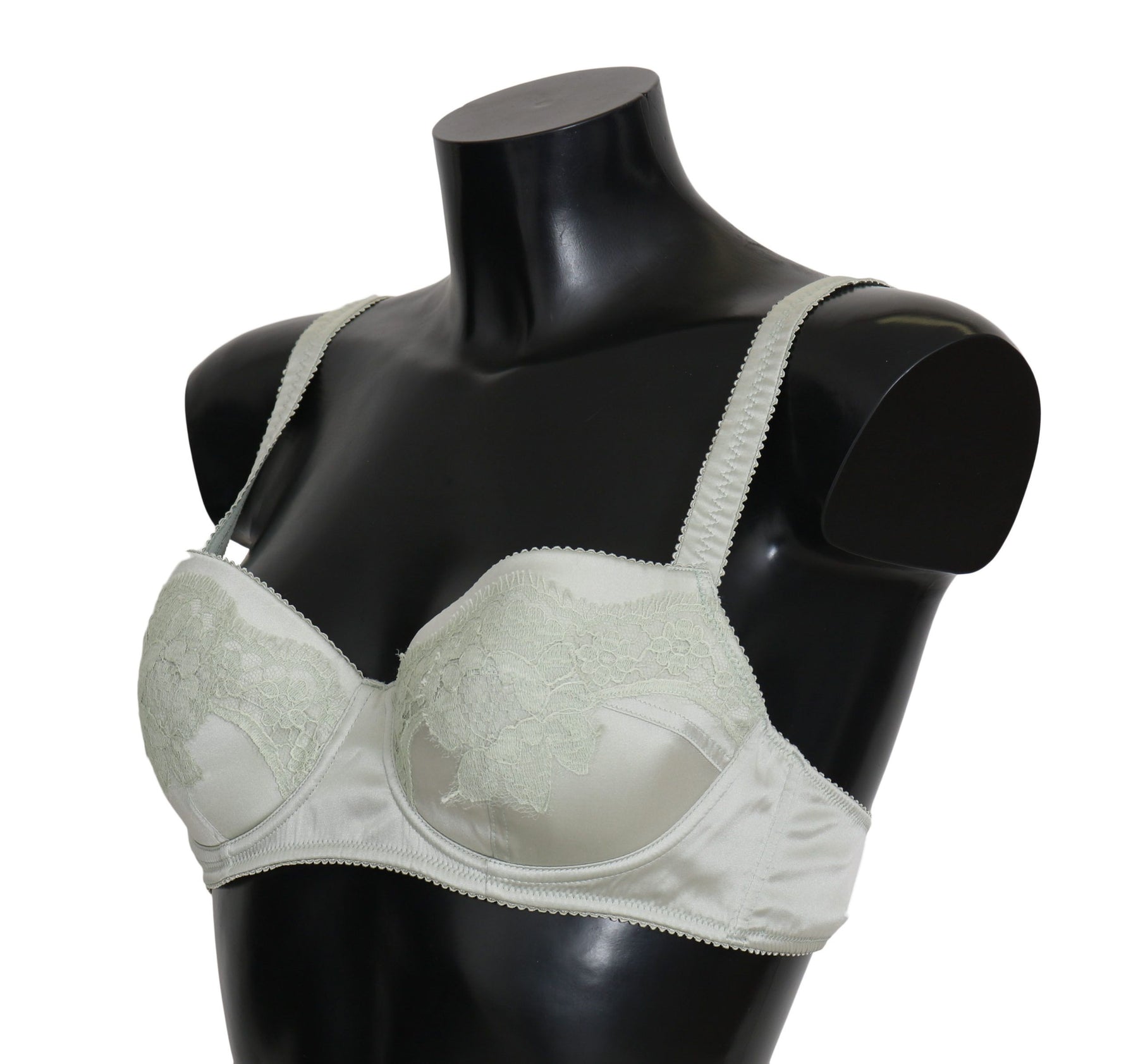 Dolce & Gabbana Grüner Balconcino BH Florale Spitze Unterwäsche