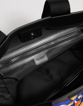 Dolce & Gabbana Multicolor Maiolica Print Tote Schulterriemen Tasche