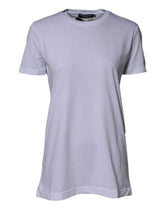 Dolce & Gabbana Weißes Baumwoll-Goodluck-2023-T-Shirt mit Rundhalsausschnitt