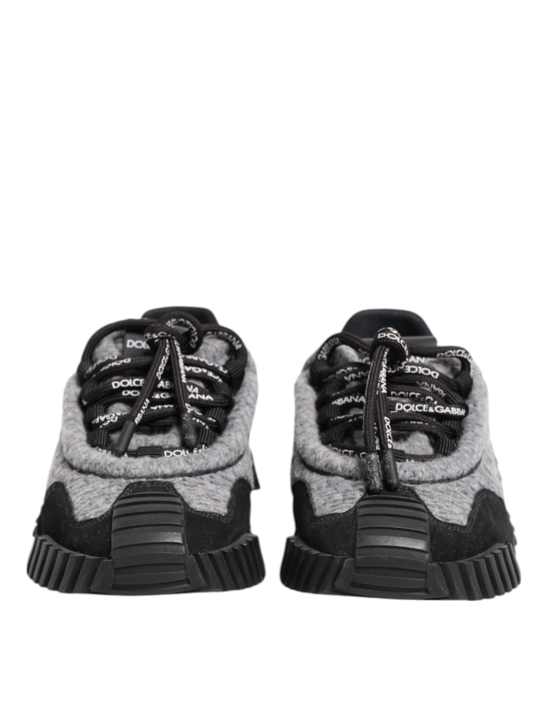 Dolce & Gabbana Schwarz Grau NS1 Low Top Turnschuhe Schuhe