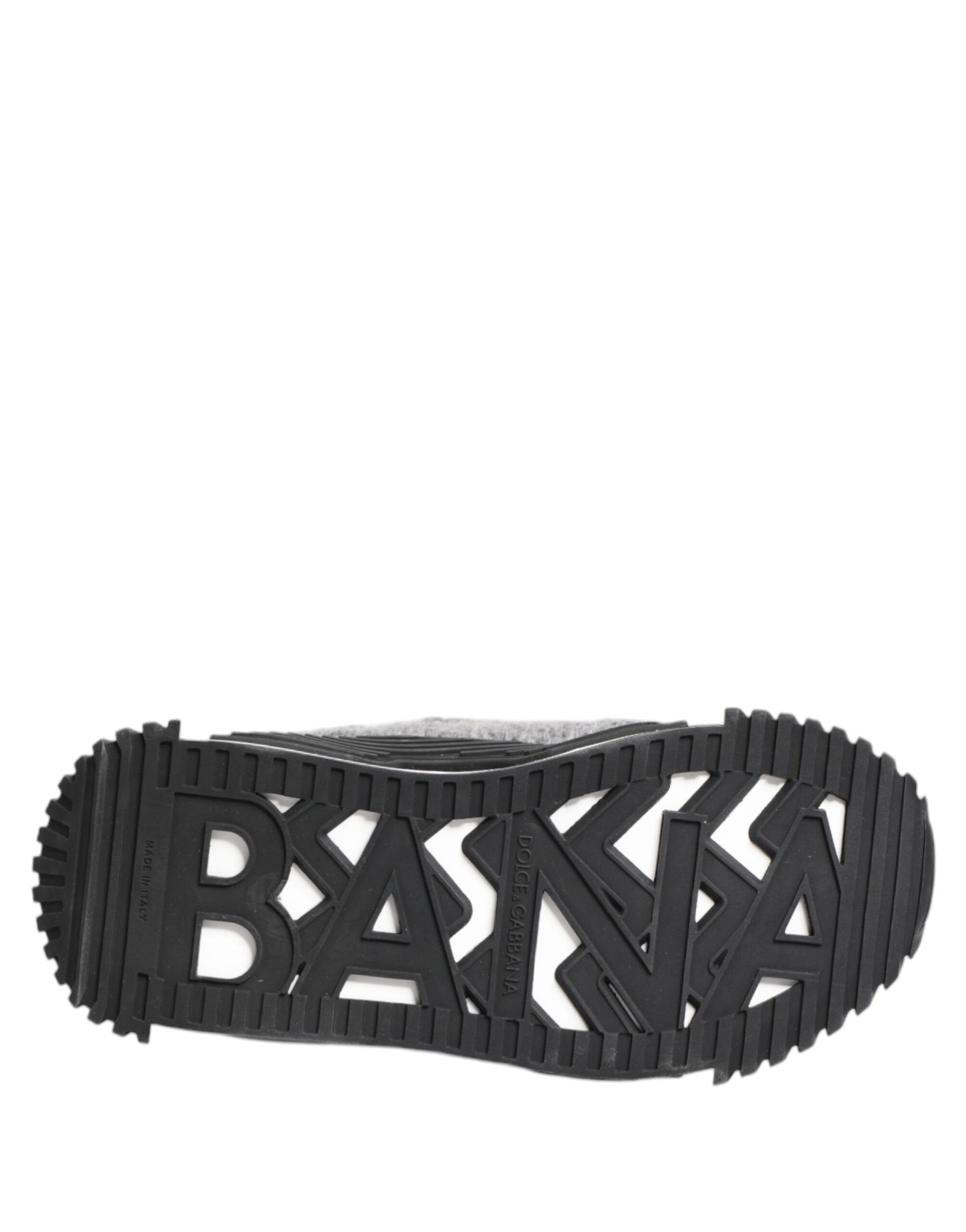 Dolce & Gabbana Schwarz Grau NS1 Low Top Turnschuhe Schuhe