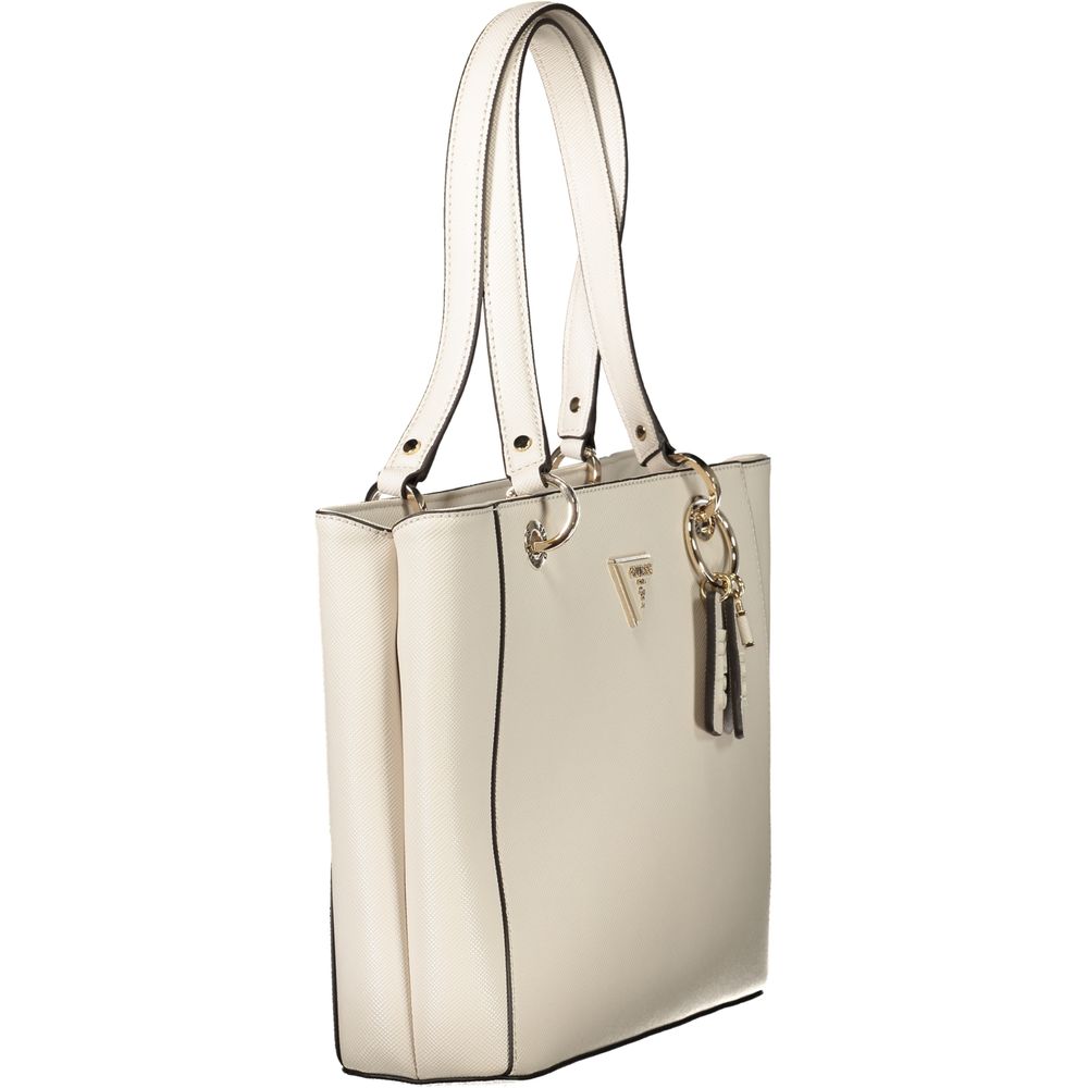 Guess Jeans Beige Polyethylen Handtasche