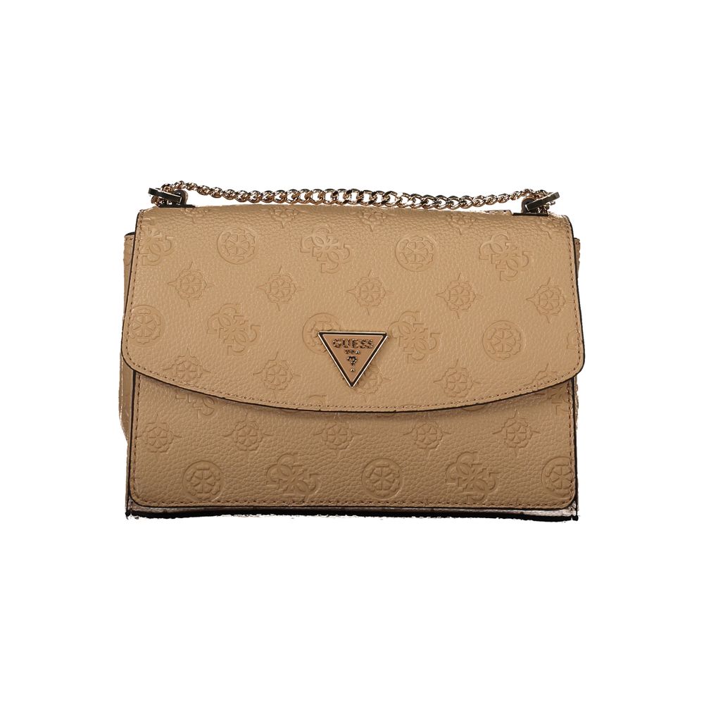 Guess Jeans Beige Polyethylen Handtasche