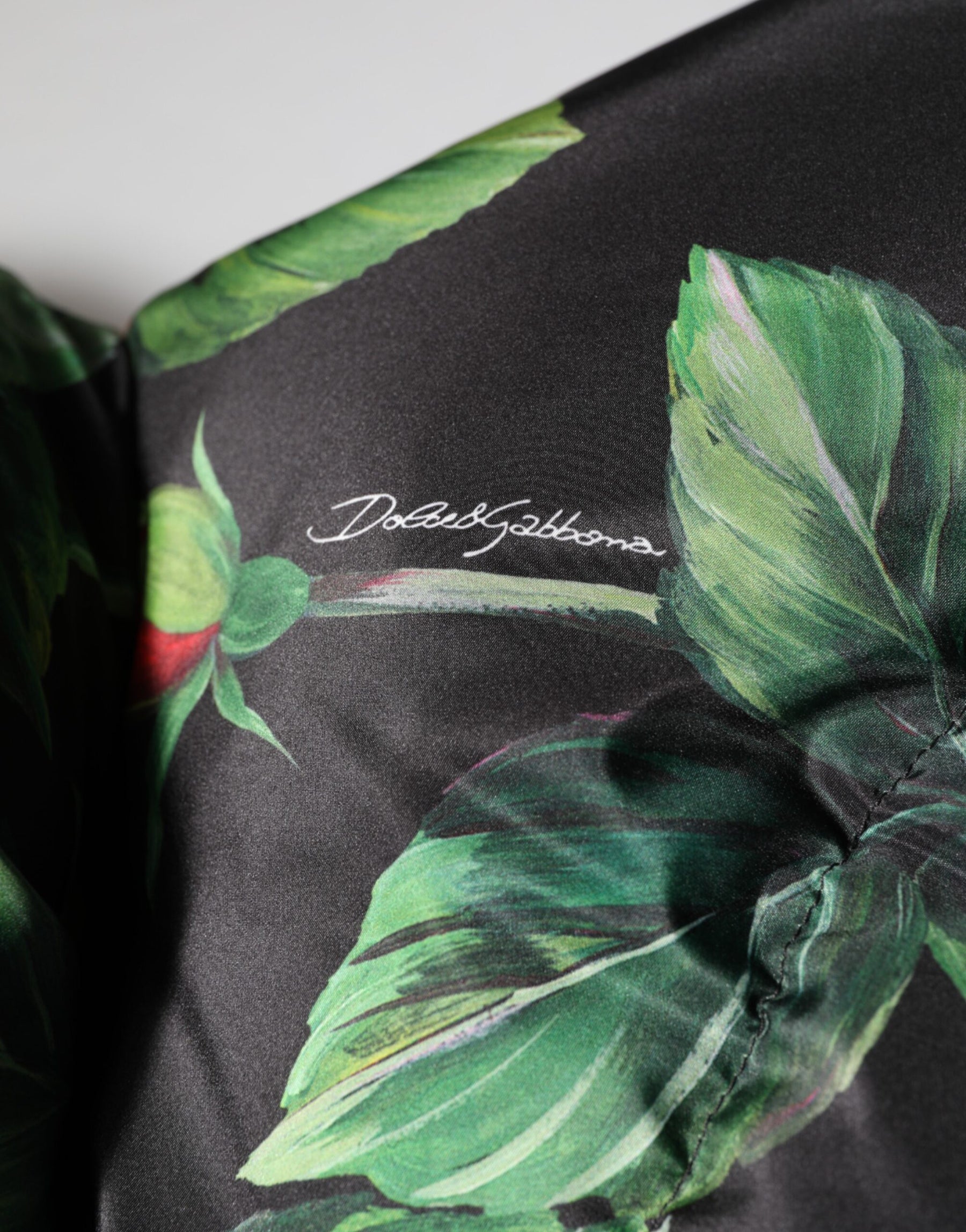 Dolce & Gabbana Multicolor Floral Puffer Mantel Full Zip Jacke